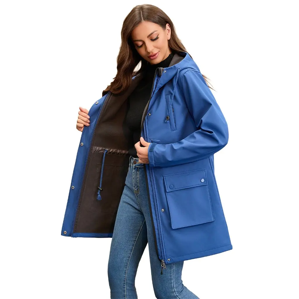 Women's European Size Rainproof Hooded Jacket Autumn Winter Windbreaker Rain Outwear for Ladies
Women's European Size Rainproof Hooded Jacket Autumn Winter Windbreaker Rain Outwear for Ladies
