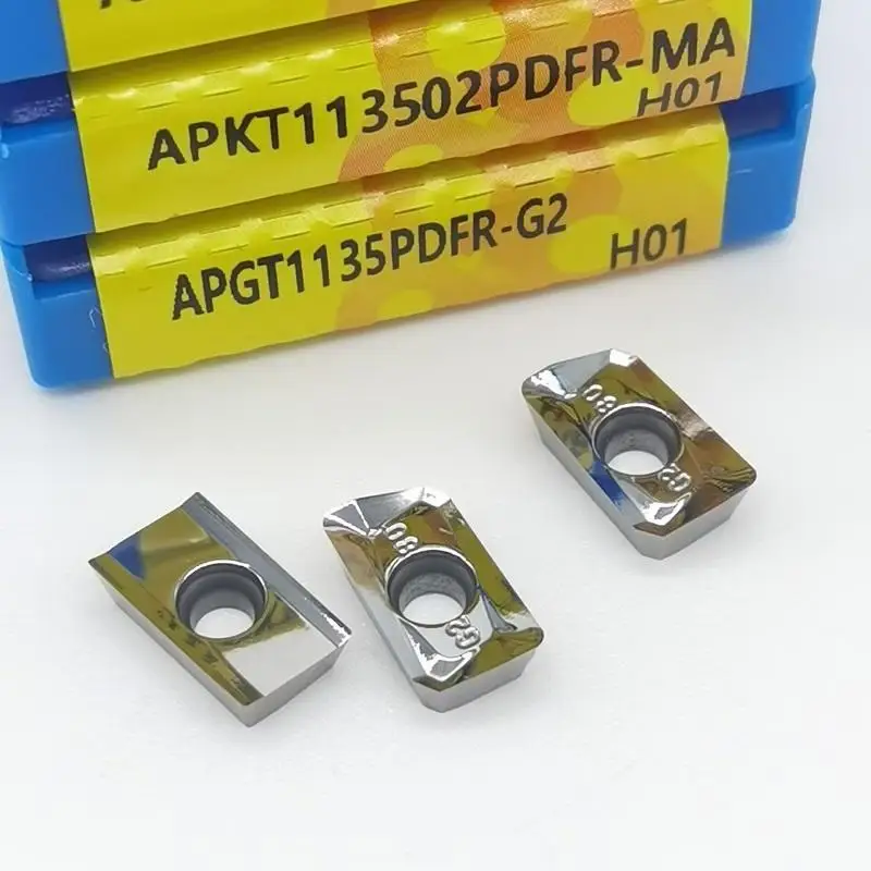 APKT1135 PDFR H01 Токарный инструмент для алюминия Фрезерная пластина Режущий инструмент Сменная токарная пластина APKT1135 Обработка меди
APKT1135 PDFR H01 Токарный инструмент для алюминия Фрезерная пластина Режущий инструмент Сменная токарная пластина APKT1135 Обработка меди