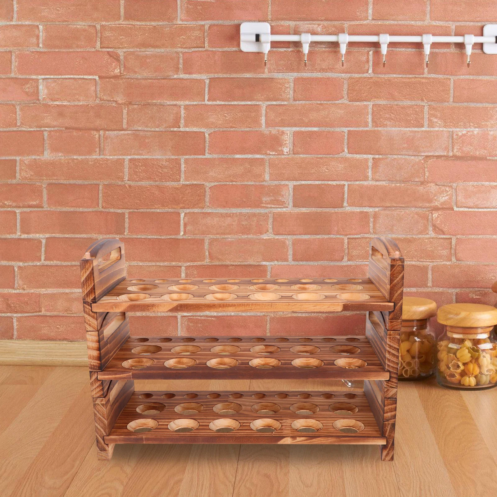 1Set Wooden Egg Holder Stackable Three Layer Rack Holds 36 Fresh Eggs Countertop Kitchen Organizer Rustic Egg Storage Tray
1Set Wooden Egg Holder Stackable Three Layer Rack Holds 36 Fresh Eggs Countertop Kitchen Organizer Rustic Egg Storage Tray