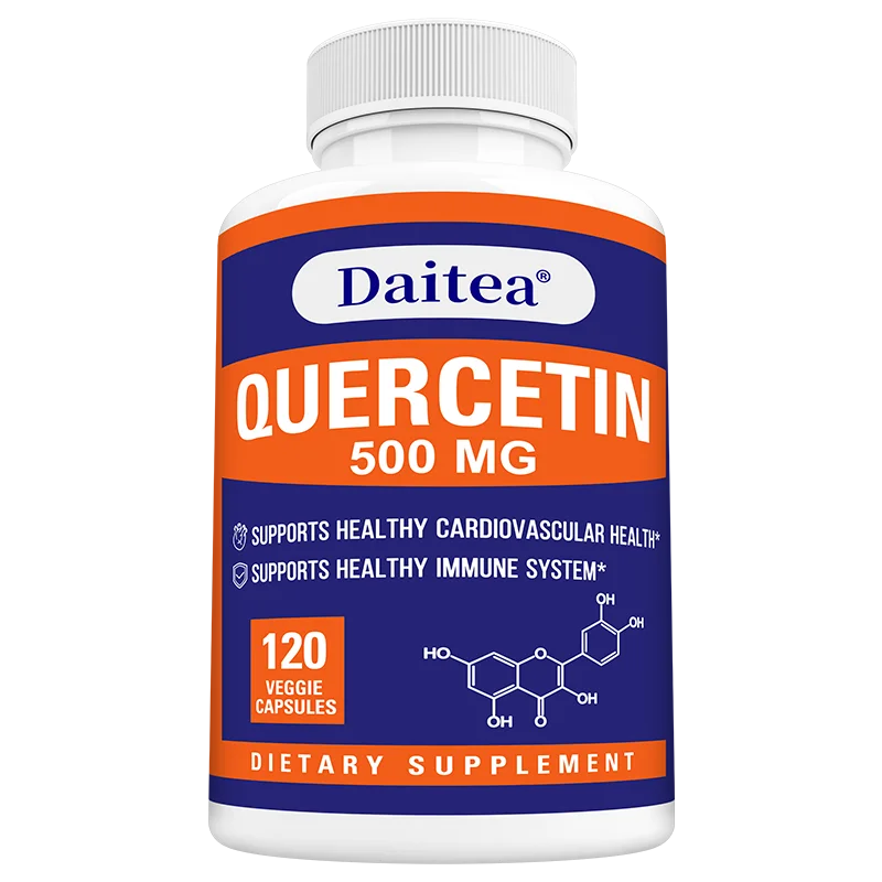 Daitea Quercetin 500mg 120 Veggie Capsules Supplement - Non-GMO - Gluten Free - Supports Overall Health & Well Being
Daitea Quercetin 500mg 120 Veggie Capsules Supplement - Non-GMO - Gluten Free - Supports Overall Health & Well Being