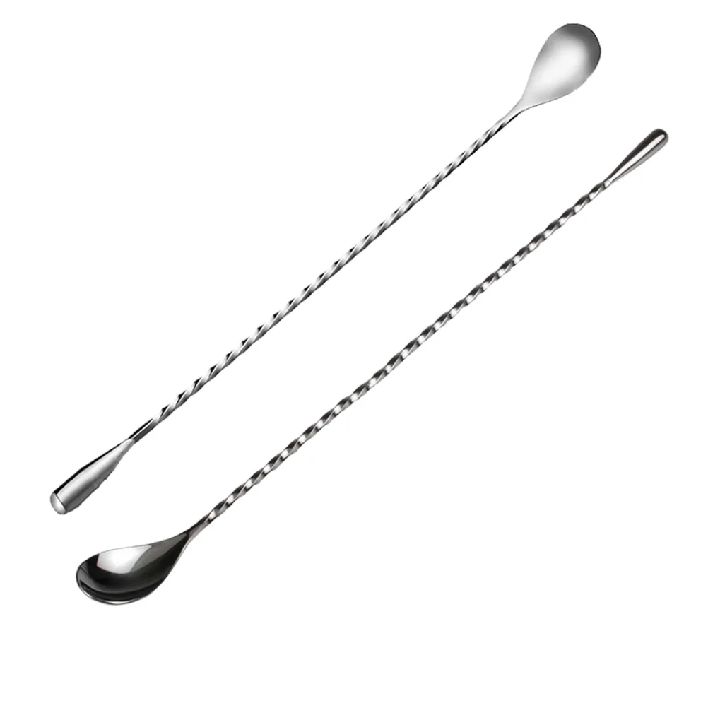 2 Pcs Stirring Rod Cocktail Spoon Coffee Sticks Drink Shakers Stainless Steel Mixing
2 Pcs Stirring Rod Cocktail Spoon Coffee Sticks Drink Shakers Stainless Steel Mixing