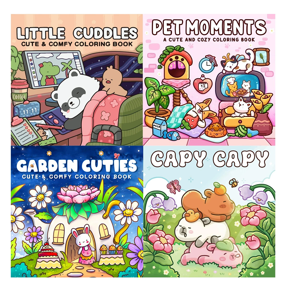 Книжки-раскраски Garden Cuties, яркие сцены, легкая окраска, для дома, родителей - ребенок своими руками, расслабление, без ветра, повышение творчества
Книжки-раскраски Garden Cuties, яркие сцены, легкая окраска, для дома, родителей - ребенок своими руками, расслабление, без ветра, повышение творчества