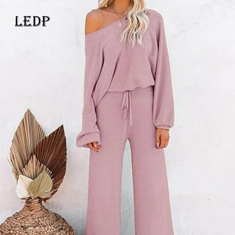 2025 Autumn Winter New Fashion Casual Solid Color Long-sleeved European American Design Loose Thin Straight Pants Sets Ladies
2025 Autumn Winter New Fashion Casual Solid Color Long-sleeved European American Design Loose Thin Straight Pants Sets Ladies