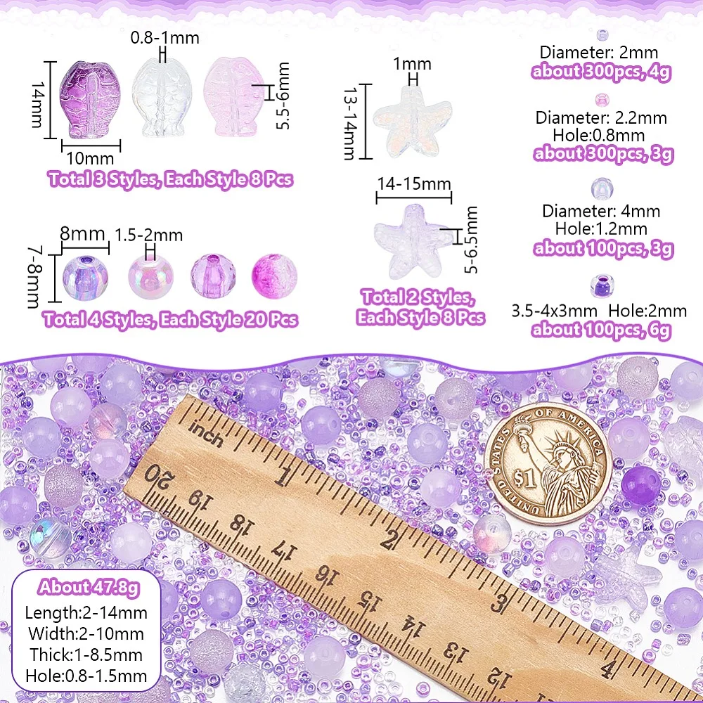 Transparent Spray Painted Glass Acrylic Beads Kits Mixed Shapes Mixed Color 2~14x2~10x1~8.5mm Hole: 0.8~1.5mm
Transparent Spray Painted Glass Acrylic Beads Kits Mixed Shapes Mixed Color 2~14x2~10x1~8.5mm Hole: 0.8~1.5mm