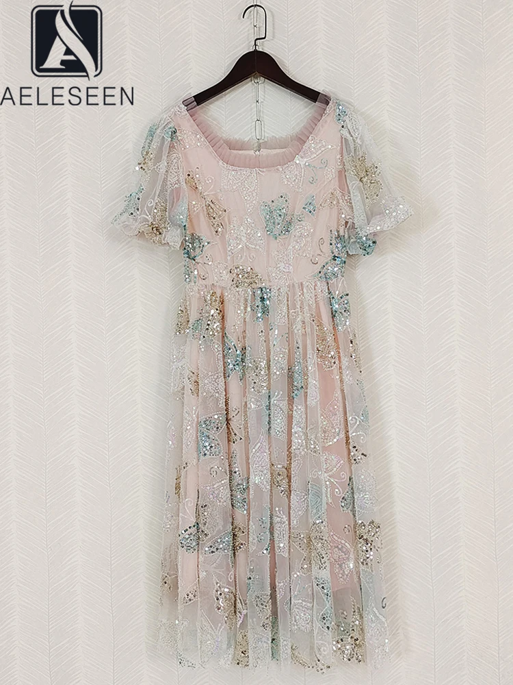 AELESEEN, роскошное женское платье с блестками, высокое качество, летнее платье с вырезом лодочкой, цветочной вышивкой, Сетчатое розовое платье средней длины, Элегантное Вечерние
AELESEEN, роскошное женское платье с блестками, высокое качество, летнее платье с вырезом лодочкой, цветочной вышивкой, Сетчатое розовое платье средней длины, Элегантное Вечерние