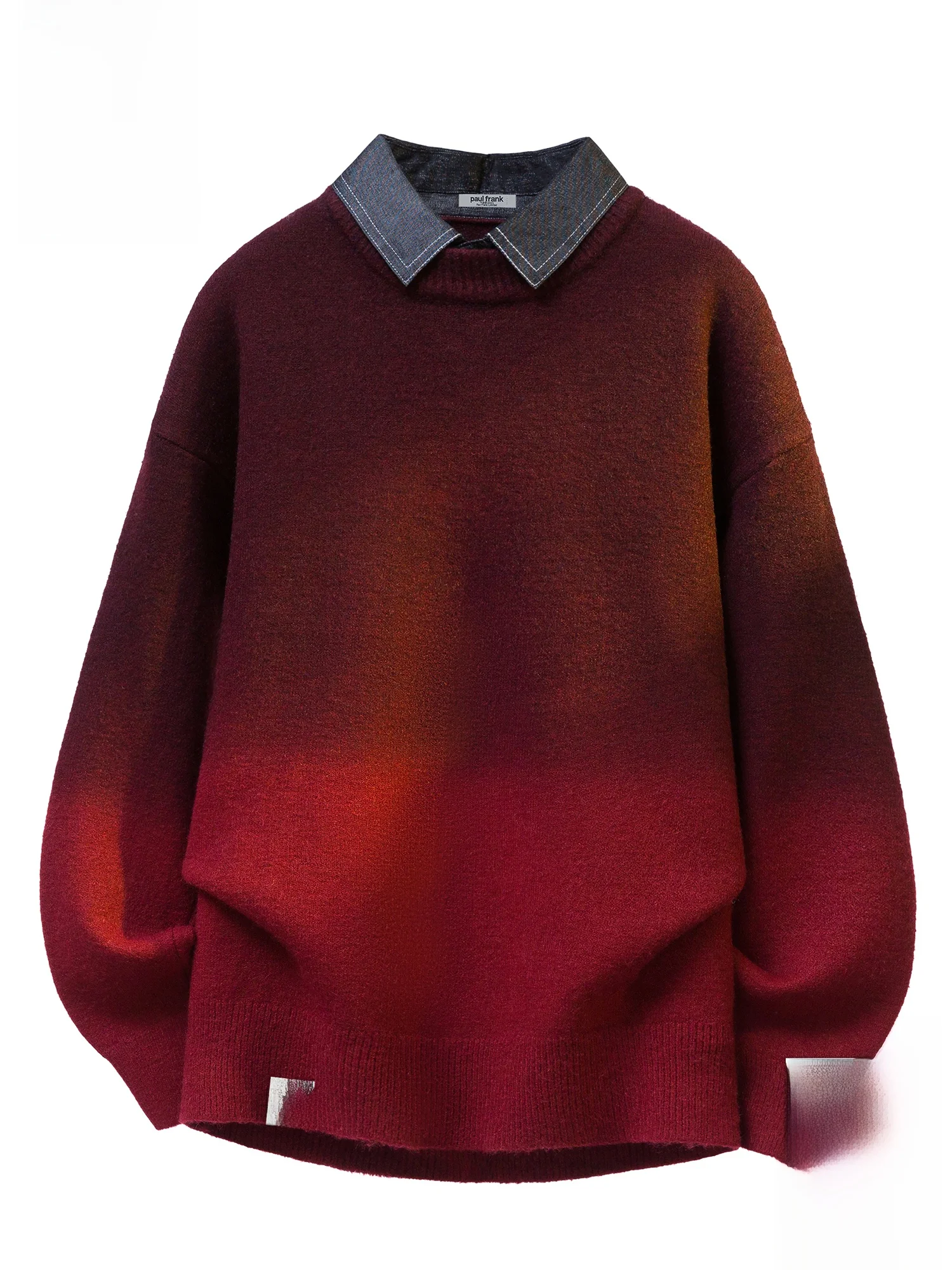 PaulFrank Red Long Sve irt Collar Knitted Sweater for Men Casual Sle Spring Faion Urban Faion Mid-Thi Warmth
PaulFrank Red Long Sve irt Collar Knitted Sweater for Men Casual Sle Spring Faion Urban Faion Mid-Thi Warmth