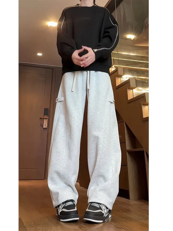 Мужские повседневные брюки American Sle прямого кроя, свободные, однотонные, с широкими штанинами, удобные джинсы прямого кроя
Мужские повседневные брюки American Sle прямого кроя, свободные, однотонные, с широкими штанинами, удобные джинсы прямого кроя