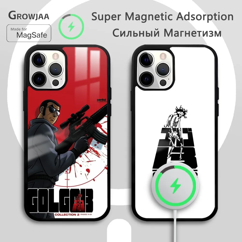 G-Golgo 13 Anime Phone Case For iPhone 16 15 14 13 12 11 Pro Max Plus Mini Magsafe Mirror Wireless Magnetic Funda
G-Golgo 13 Anime Phone Case For iPhone 16 15 14 13 12 11 Pro Max Plus Mini Magsafe Mirror Wireless Magnetic Funda