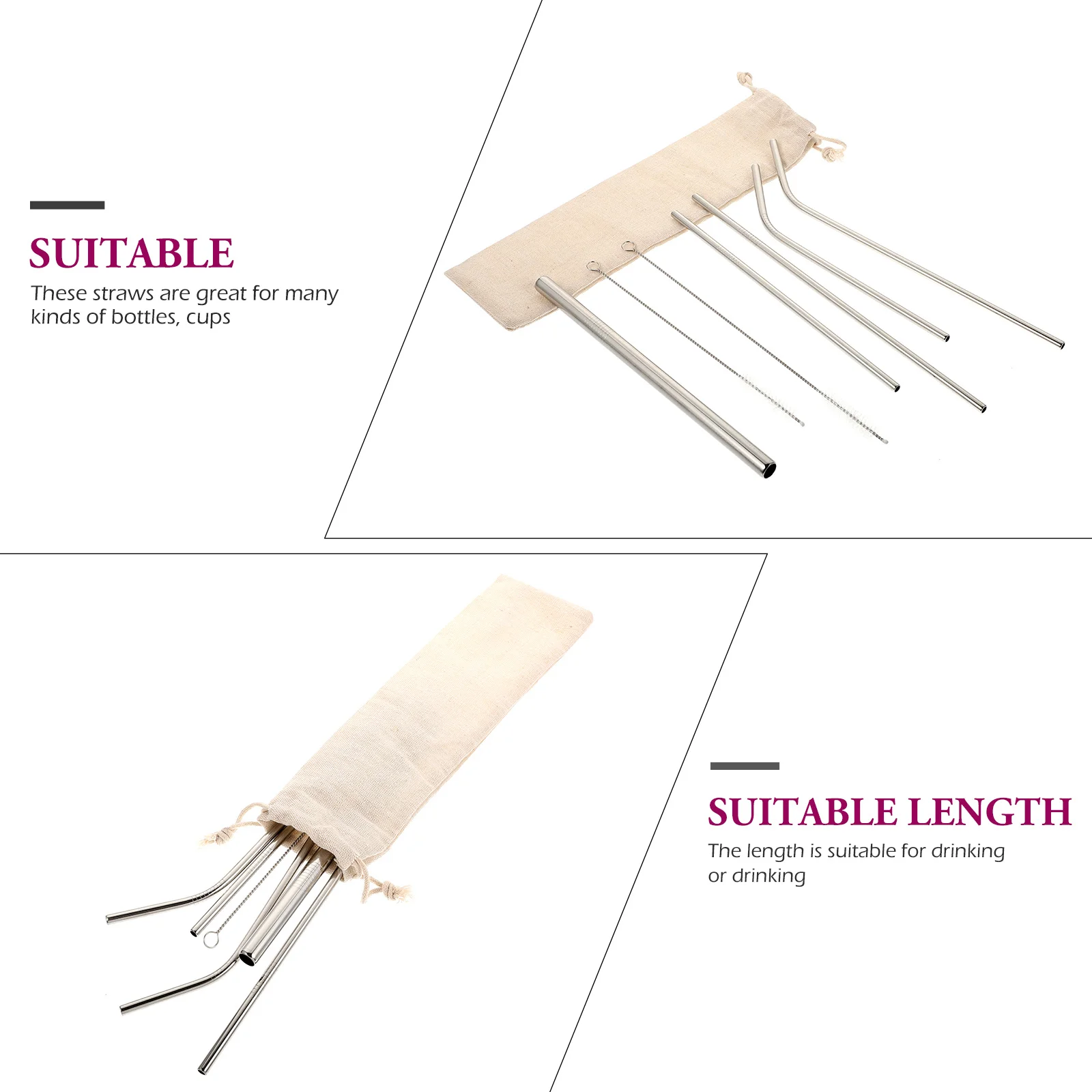 Charm Stainless Steel Straw Package Straws Drinks Leakproof Sturdy Coffee Stirrers
Charm Stainless Steel Straw Package Straws Drinks Leakproof Sturdy Coffee Stirrers