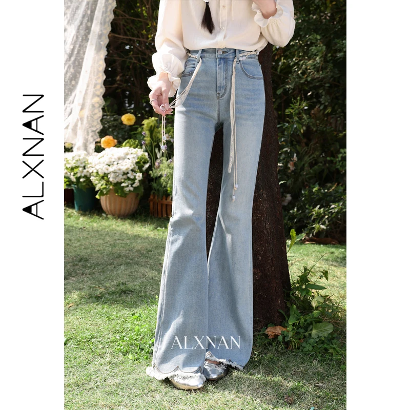 ALXNAN Vintage Flared Jeans Women High Waist Blue Denim Baggy Pants Wide Leg Casual 2026 Fashion Ripped Raw Hem Trousers L62210
ALXNAN Vintage Flared Jeans Women High Waist Blue Denim Baggy Pants Wide Leg Casual 2026 Fashion Ripped Raw Hem Trousers L62210