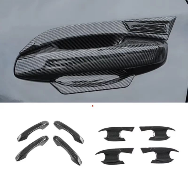 For Changan CS55 Plus 2 Gen 2021-2023Accessories Carbon Chrome Car Side Door Knob Protector Door Handle Frame Cover Garnish
For Changan CS55 Plus 2 Gen 2021-2023Accessories Carbon Chrome Car Side Door Knob Protector Door Handle Frame Cover Garnish
