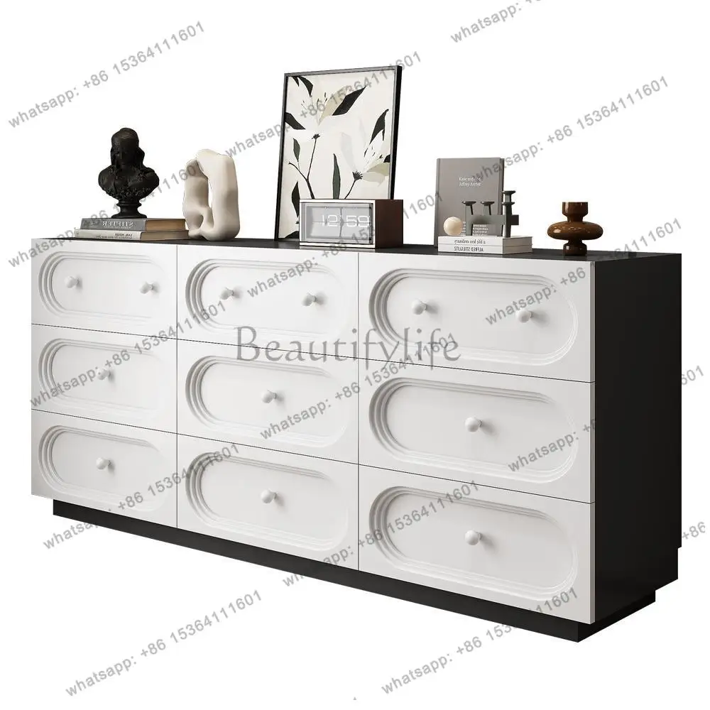 New Italian minimalist chest cabinet living room home bedroom modern minimalist bedside locker
New Italian minimalist chest cabinet living room home bedroom modern minimalist bedside locker