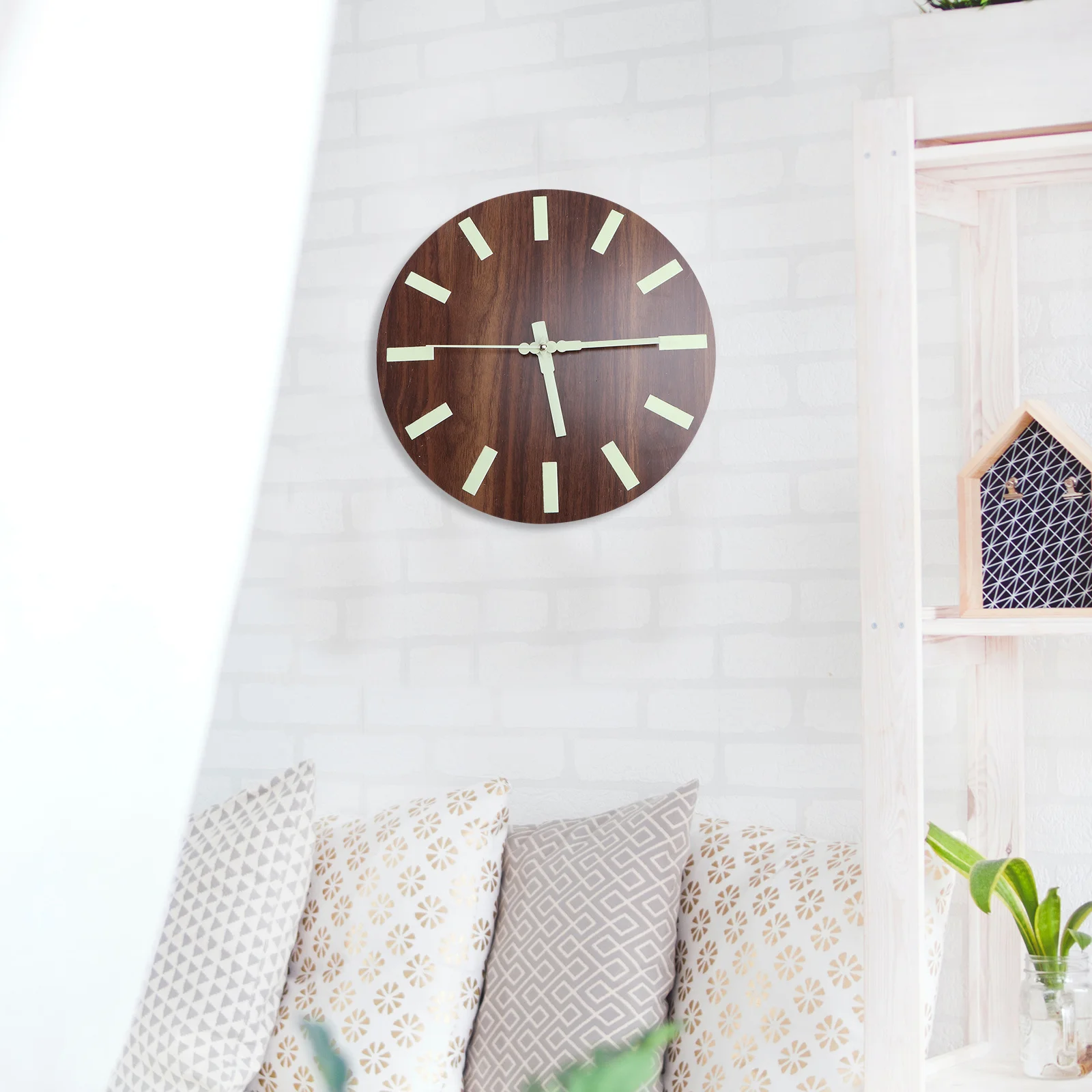 Wood Clock Night Light Hanging Simple Design For Home Office Bedroom Study Walnut Color No Included
Wood Clock Night Light Hanging Simple Design For Home Office Bedroom Study Walnut Color No Included