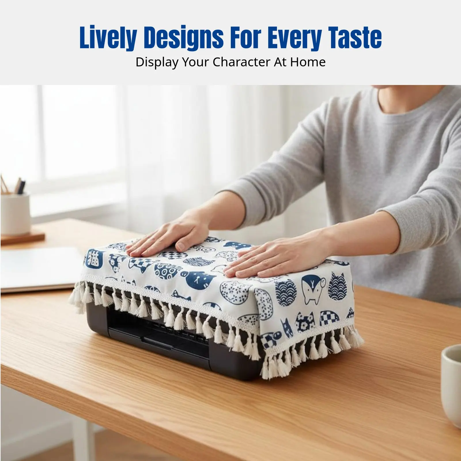 Linen Tablecloth for Computer, Printer, Bedside Table, Refrigerator, Microwave, Tassel Decoration, Assorted Styles
Linen Tablecloth for Computer, Printer, Bedside Table, Refrigerator, Microwave, Tassel Decoration, Assorted Styles