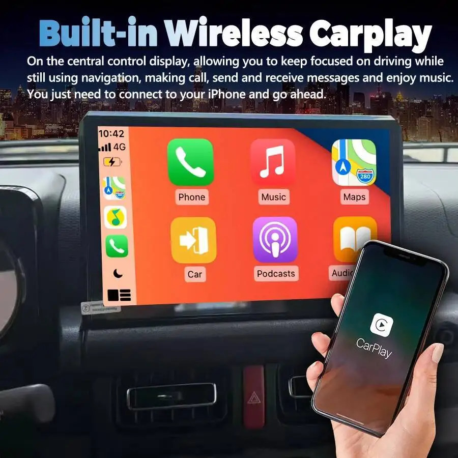 Carplay 11.5inch Multimedia Android Auto Car Radio For Suzuki Jimny 2019-2025 Stereo Model Screen 4G Navigation GPS Player
Carplay 11.5inch Multimedia Android Auto Car Radio For Suzuki Jimny 2019-2025 Stereo Model Screen 4G Navigation GPS Player