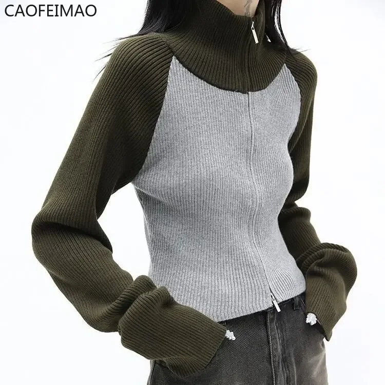 2025 Grunge Patchwork Turtleneck Cardigans Vintage Knitted Coat Gothic Harajuku Ribbed Knitwear Korean Fashion Streetwear Y2k
2025 Grunge Patchwork Turtleneck Cardigans Vintage Knitted Coat Gothic Harajuku Ribbed Knitwear Korean Fashion Streetwear Y2k