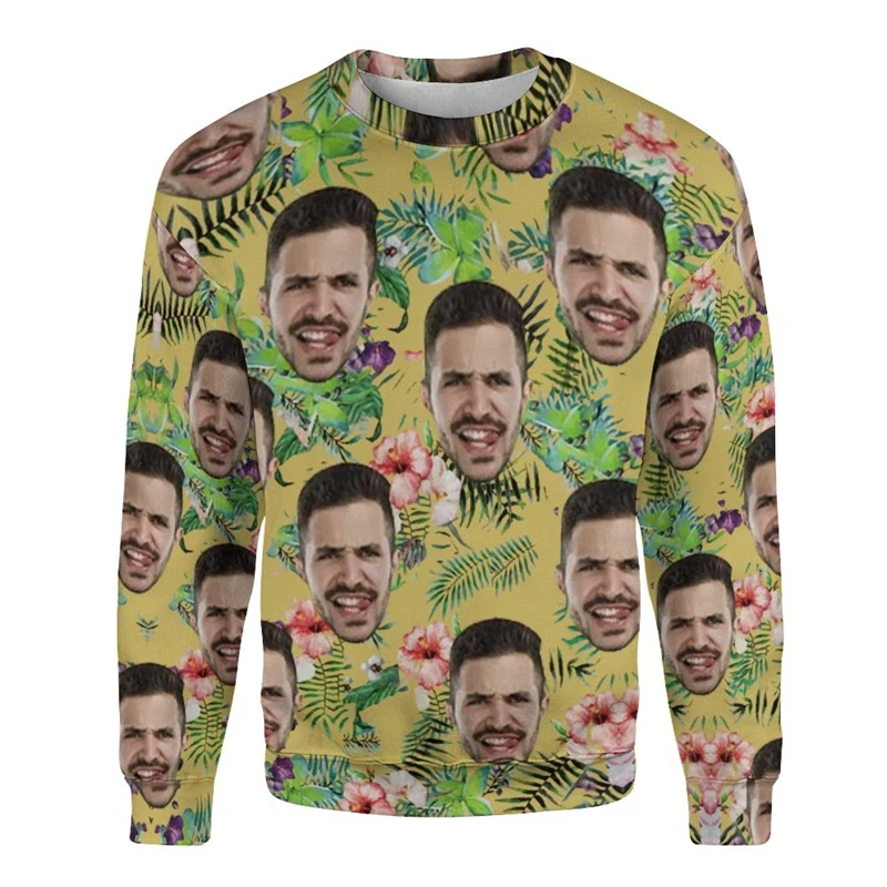 Fun Custom Your Exclusive 3D Print Men's Sweaters O Neck Tops Harajuku Fashion Men's Sweatshirt Clothing Breathable Tops Sweater
Fun Custom Your Exclusive 3D Print Men's Sweaters O Neck Tops Harajuku Fashion Men's Sweatshirt Clothing Breathable Tops Sweater