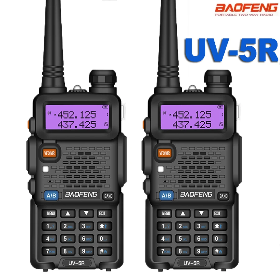 2PCS Baofeng Walkie Talkie 5W/8W Portable Ham CB Dual Band VHF UHF Transceiver Two Way Hunting 2-Way Radios UV-5R/5Rmini UV-82
2PCS Baofeng Walkie Talkie 5W/8W Portable Ham CB Dual Band VHF UHF Transceiver Two Way Hunting 2-Way Radios UV-5R/5Rmini UV-82