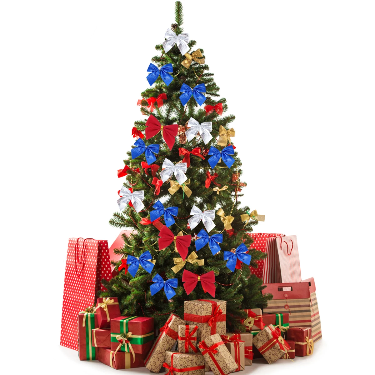 48pcs Christmas Bowknot naments Red Ribbon Tree Decorations Non Fading Eco Friendly Hanging Xmas Home Decor
48pcs Christmas Bowknot naments Red Ribbon Tree Decorations Non Fading Eco Friendly Hanging Xmas Home Decor