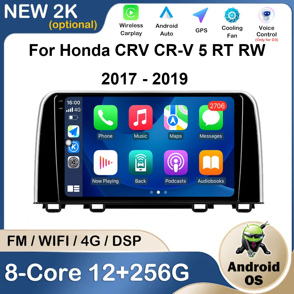 For Honda CRV CR-V 5 RT RW 2017 - 2019 Stereo DSP Bluetooth WIFI Car Radio Multimedia Video Player Audio GPS 4G Navigation
For Honda CRV CR-V 5 RT RW 2017 - 2019 Stereo DSP Bluetooth WIFI Car Radio Multimedia Video Player Audio GPS 4G Navigation