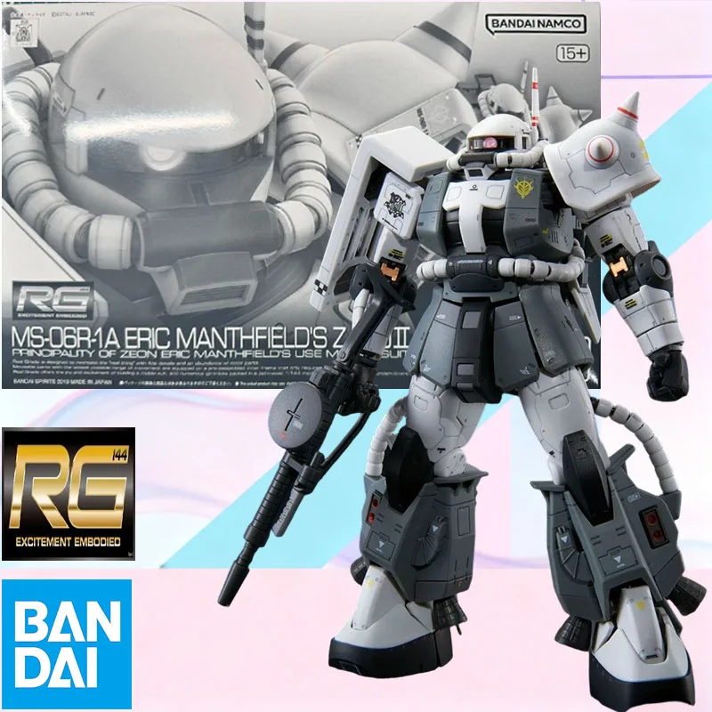 BANDAI RG 1/144 MS-06R-1A Zaku II Eric Mansfield Custom Premium Bandai Limited Plastic Model Kit with New Head Antenna Decal
BANDAI RG 1/144 MS-06R-1A Zaku II Eric Mansfield Custom Premium Bandai Limited Plastic Model Kit with New Head Antenna Decal
