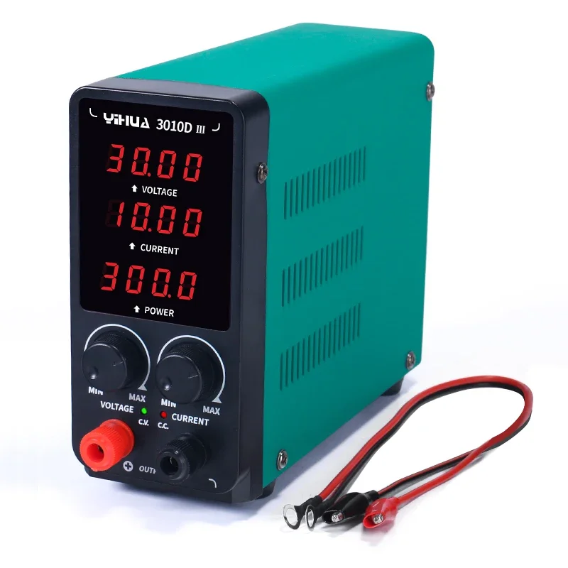YIHUA 3010D-III Switching power supply 30V 10A DC output test machine repair station DC power supply
YIHUA 3010D-III Switching power supply 30V 10A DC output test machine repair station DC power supply
