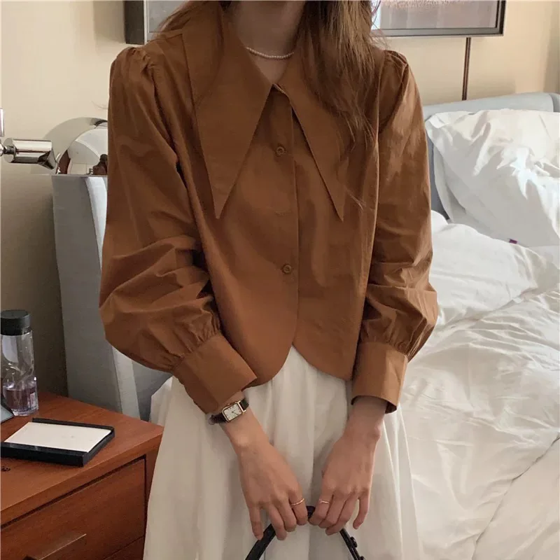 Рубашки с длинным рукавом, женские хлопковые рубашки на пуговицах, приталенный воротник, китайский, женский, элегантный, романтический, консервативный, офисный, весенний вид
Рубашки с длинным рукавом, женские хлопковые рубашки на пуговицах, приталенный воротник, китайский, женский, элегантный, романтический, консервативный, офисный, весенний вид