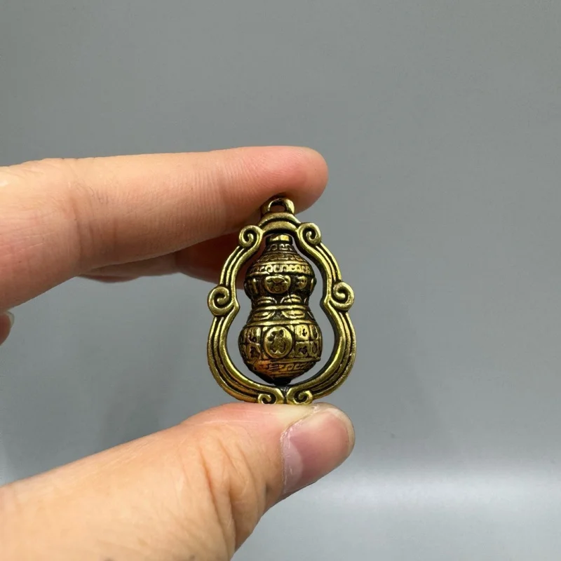 Brass Baifu Gourd Car Keychain Pendant Money Drawing and Luck Changing Small Calabash Hanging Decoration Household
Brass Baifu Gourd Car Keychain Pendant Money Drawing and Luck Changing Small Calabash Hanging Decoration Household