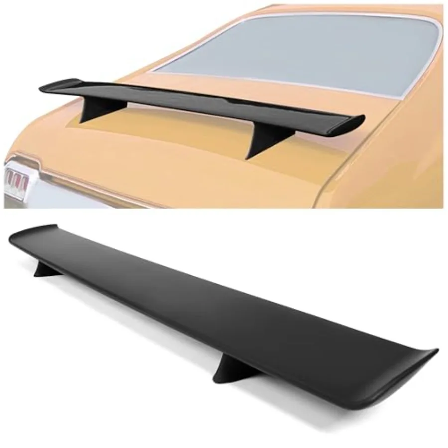 Trunk Spoiler Compatible with 1968-1972 Oldsmobile 442/Cutlass Rear Trunk Lid Wing Lip Splitter ABS Plastic (Black)
Trunk Spoiler Compatible with 1968-1972 Oldsmobile 442/Cutlass Rear Trunk Lid Wing Lip Splitter ABS Plastic (Black)