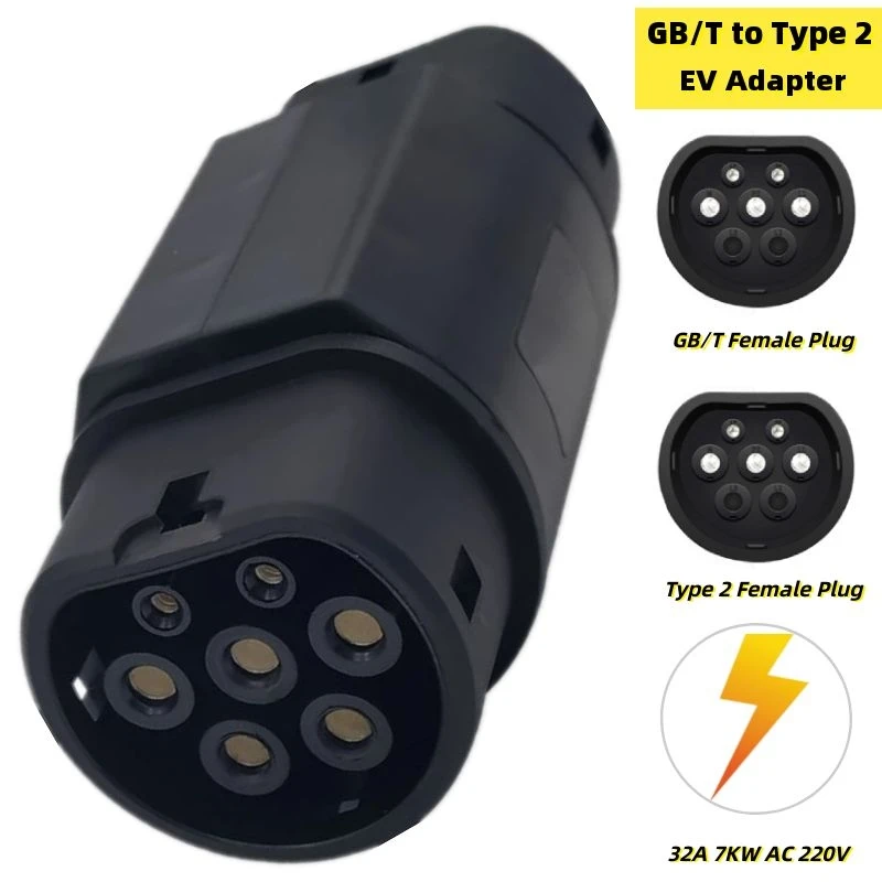 GBT EV Adapter GB/T to Type 2 Electric Car Charger Accessories Adaptor 32A 21KW AC 380V EVSE Charging Convertor Connector
GBT EV Adapter GB/T to Type 2 Electric Car Charger Accessories Adaptor 32A 21KW AC 380V EVSE Charging Convertor Connector