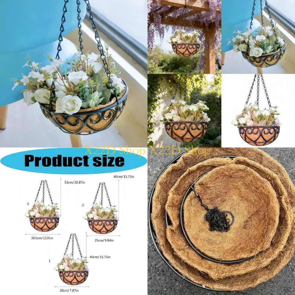 X22D Hanging Plant Pots Succulents Planter Chlorophytum Flower Basket Flower Pot Garden Homes Decoration
X22D Hanging Plant Pots Succulents Planter Chlorophytum Flower Basket Flower Pot Garden Homes Decoration