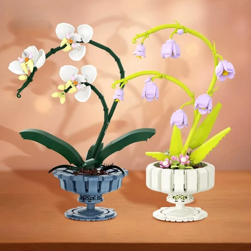 Butterfly Lily of The Valley Potted Flower Building Blocks Assembled Model Ornaments Educational Children's Toys Birthday Gift
Butterfly Lily of The Valley Potted Flower Building Blocks Assembled Model Ornaments Educational Children's Toys Birthday Gift