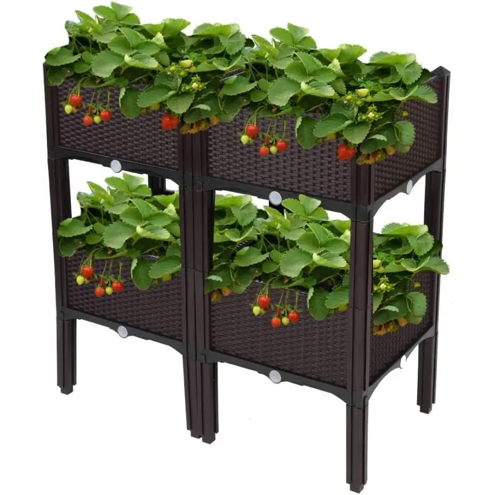 Comfort Corner,Square Raised Garden Bed,Self-Watering Plastic Planter for Indoor Outdoor Vegetables, Fruits,Flowers,All Weather
Comfort Corner,Square Raised Garden Bed,Self-Watering Plastic Planter for Indoor Outdoor Vegetables, Fruits,Flowers,All Weather