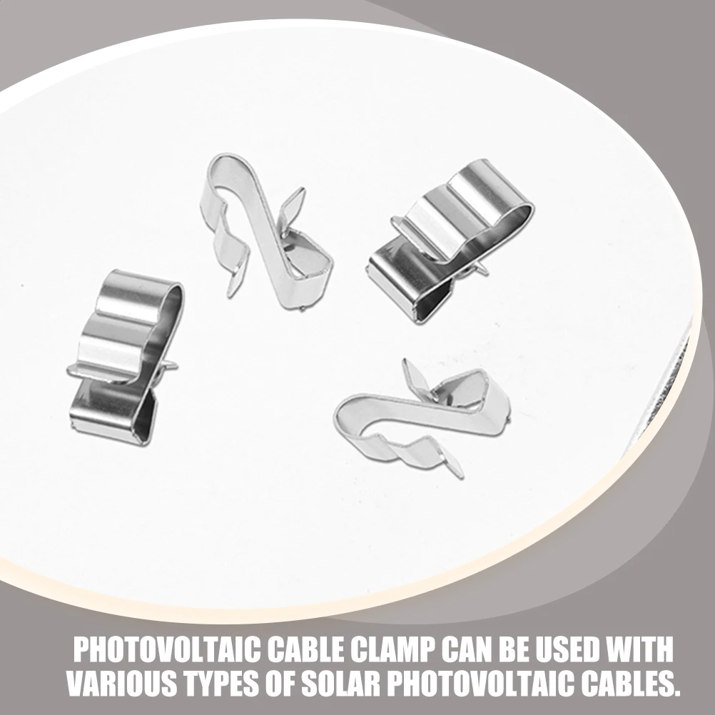 30pcs Clips Solar Panel Cable Clamps Photovoltaic Retainers For Residential Commercial Installations Solar Cable Clamps Metal
30pcs Clips Solar Panel Cable Clamps Photovoltaic Retainers For Residential Commercial Installations Solar Cable Clamps Metal