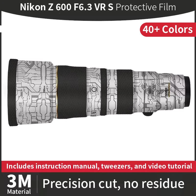 For Nikon 600mm Skin,Nikon Z 600mm F6.3 VR S Lens Sticker,Scratch-resistant protective film, full coverage protection
For Nikon 600mm Skin,Nikon Z 600mm F6.3 VR S Lens Sticker,Scratch-resistant protective film, full coverage protection