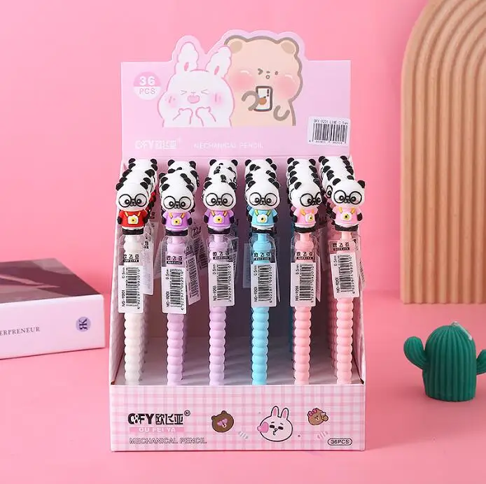 36 pcs/lot Kawaii Panda Mechanical Pen Creative 0.5/0.7MM Drawing Writing Automatic Pen School Office Supplies
36 pcs/lot Kawaii Panda Mechanical Pen Creative 0.5/0.7MM Drawing Writing Automatic Pen School Office Supplies