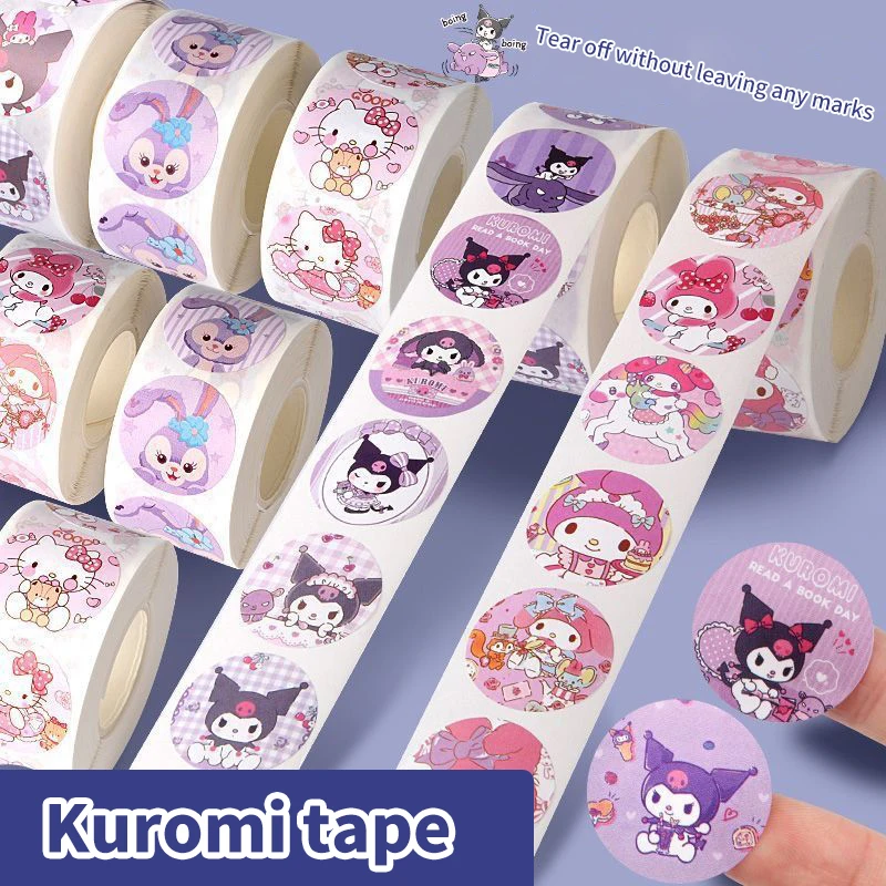 Sanrio Мультяшные наклейки рулон/500 шт. Симпатичные Cinnamoroll My Melody Kuromi наградные наклейки ученические книги подарок декоративные наклейки
Sanrio Мультяшные наклейки рулон/500 шт. Симпатичные Cinnamoroll My Melody Kuromi наградные наклейки ученические книги подарок декоративные наклейки