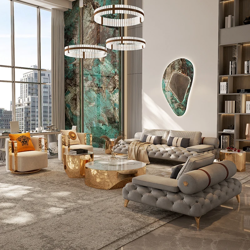 #Italian Luxury Leather Sectional Sofa Modern High-End Furniture With Wood Legs For Large Villa Living Room Maxky Brand
#Italian Luxury Leather Sectional Sofa Modern High-End Furniture With Wood Legs For Large Villa Living Room Maxky Brand