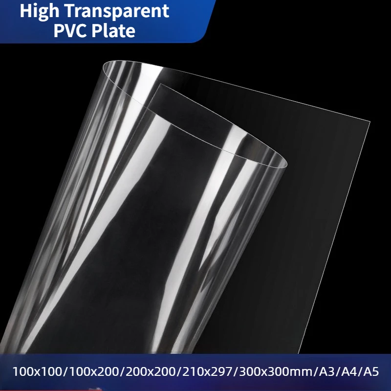 1-20Pcs High Transparent PVC Plate Thickness 0.2-2mm Clear Plastic Sheet DIY Handmade Model Material Processing Accessories
1-20Pcs High Transparent PVC Plate Thickness 0.2-2mm Clear Plastic Sheet DIY Handmade Model Material Processing Accessories