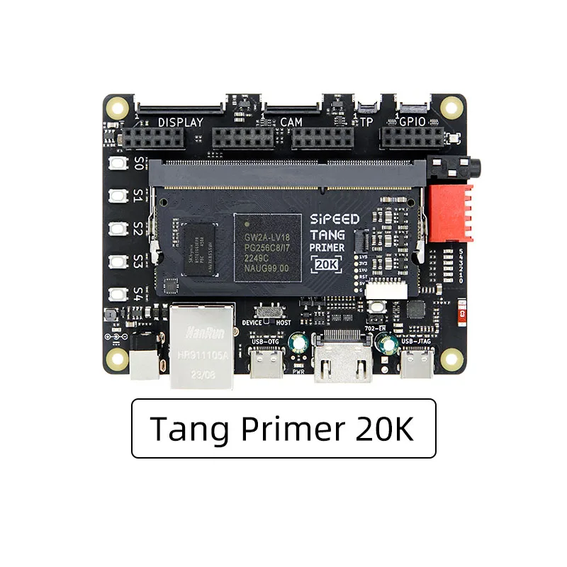 Sipeed Tang праймер 20K FPGA Core Board, обучающая плата, проверенная Плата расширения Edition
Sipeed Tang праймер 20K FPGA Core Board, обучающая плата, проверенная Плата расширения Edition