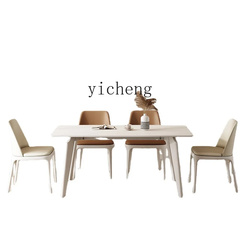 Zk Cream Style White Stone Plate Solid Wood Dining Table Small Apartment Home Dining Tables and Chairs Set
Zk Cream Style White Stone Plate Solid Wood Dining Table Small Apartment Home Dining Tables and Chairs Set