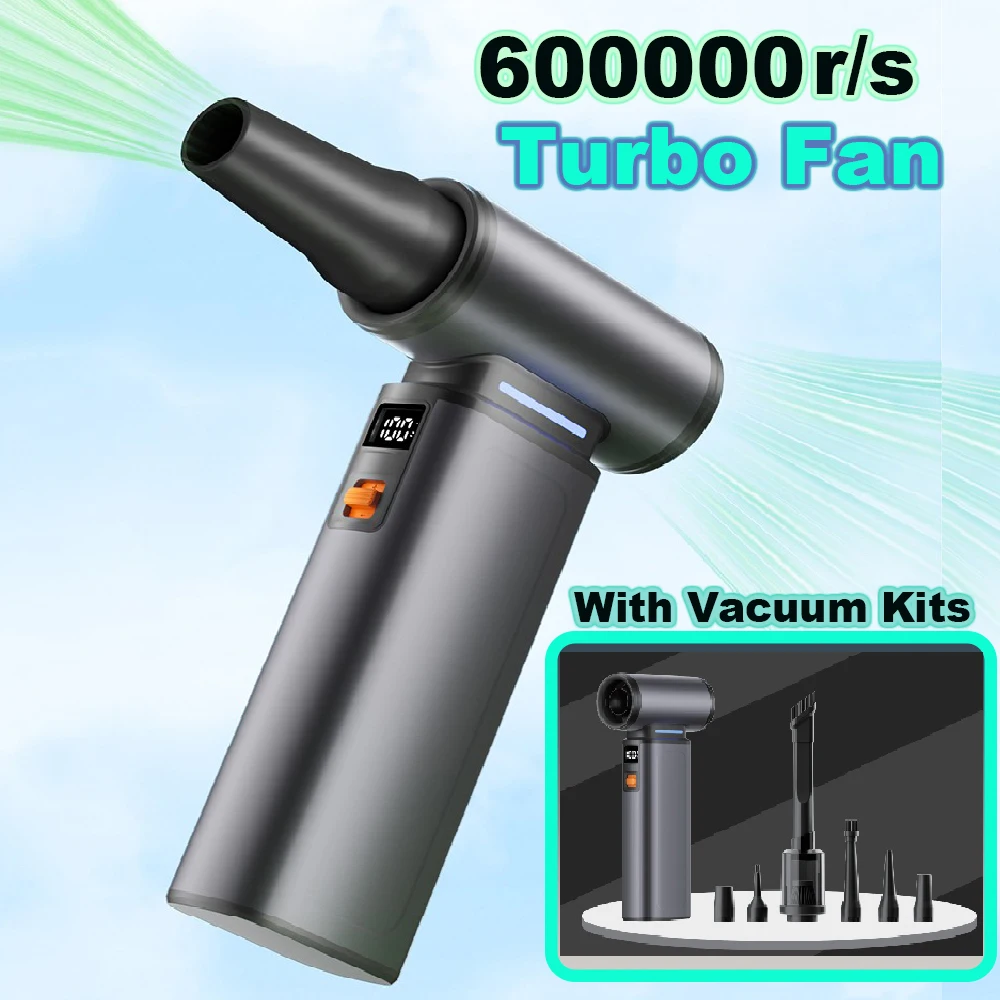 600000RPM Violent Fan Powerful Air Blower Turbo Jet Fan Electric Air Duster 100 Gear Speed Adjustable Brushless Turbo Jet Blower
600000RPM Violent Fan Powerful Air Blower Turbo Jet Fan Electric Air Duster 100 Gear Speed Adjustable Brushless Turbo Jet Blower