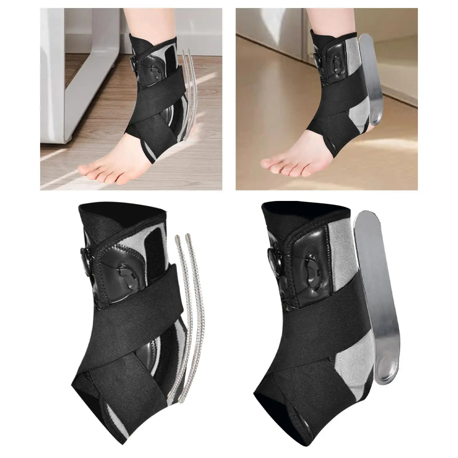 Ankle Brace Support Stabilizer Ankle Wrap for Soccer Volleyball Flexible for Walking Foot Drop Brace Ligament Sprain Protector
Ankle Brace Support Stabilizer Ankle Wrap for Soccer Volleyball Flexible for Walking Foot Drop Brace Ligament Sprain Protector