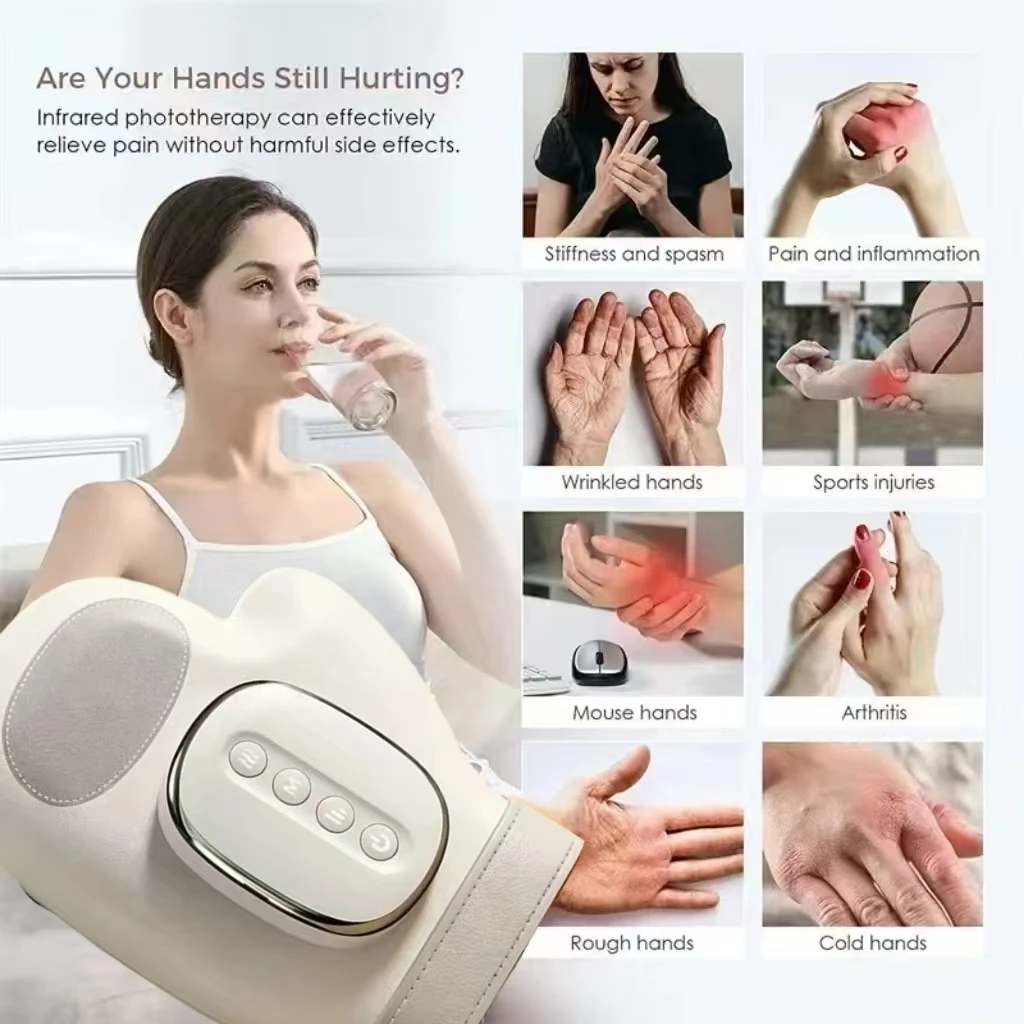 Rechargeable Hand Massager with Air Compression Finger Wrist Palm, Vibration Glove, Hand Muscle Relax Gift for Men Women
Rechargeable Hand Massager with Air Compression Finger Wrist Palm, Vibration Glove, Hand Muscle Relax Gift for Men Women