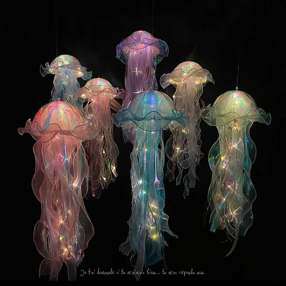 Hanging Light Decorations Bedside Atmosphere Handmade DIY Jellyfish Light Evening Deco Party Decoration Small Night Light
Hanging Light Decorations Bedside Atmosphere Handmade DIY Jellyfish Light Evening Deco Party Decoration Small Night Light