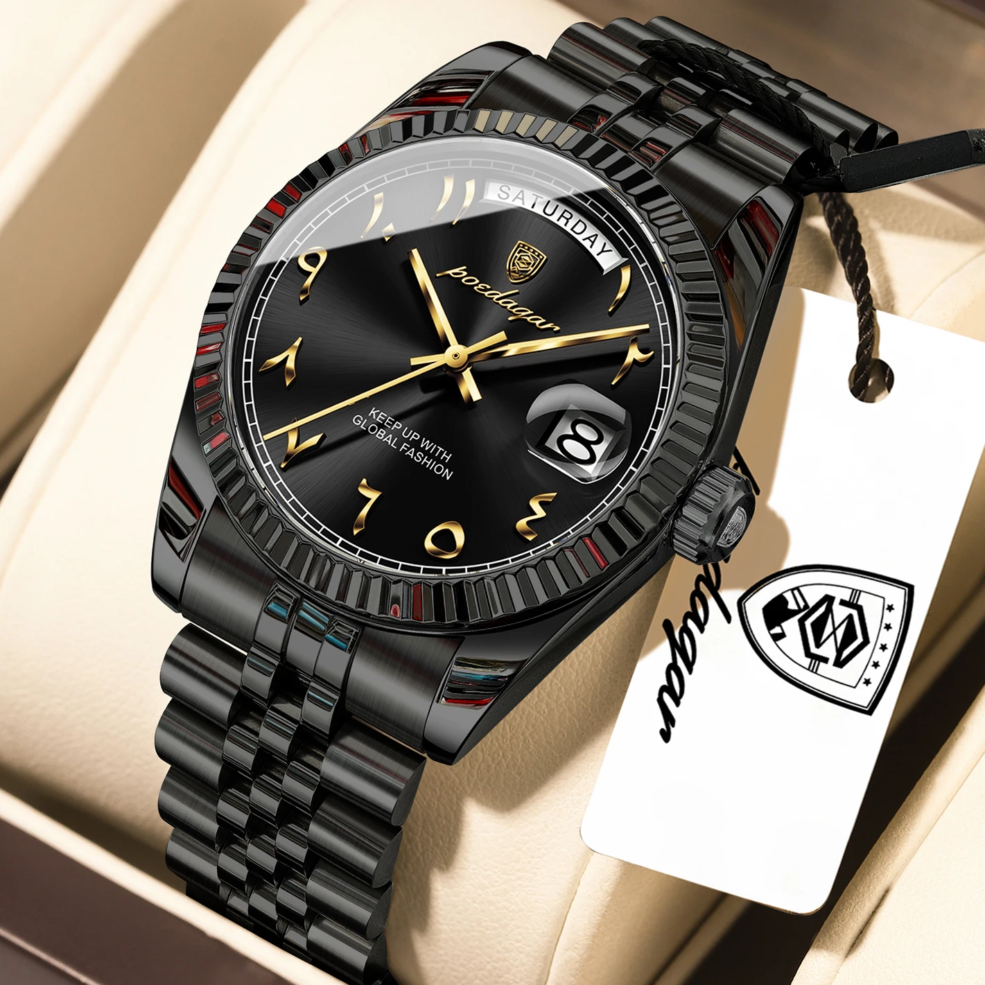 POEDAGAR Business Casual Male Clock Waterproof Date Week Fashion Men's Watch Stainless Steel Quartz Watches For Men Reloj Hombre
POEDAGAR Business Casual Male Clock Waterproof Date Week Fashion Men's Watch Stainless Steel Quartz Watches For Men Reloj Hombre