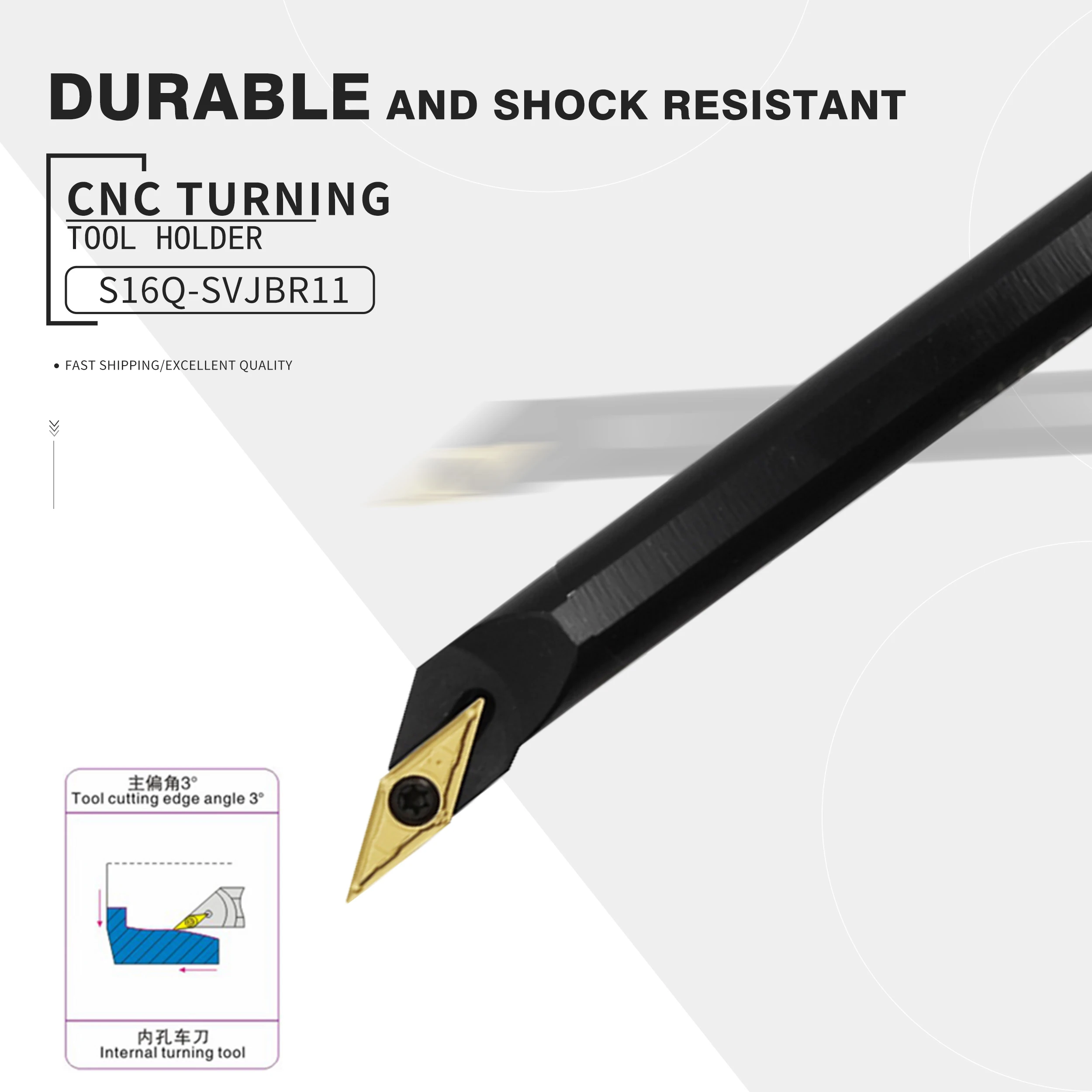 S16Q-SVJBR11 S20R-SVJBR11 S20R-SVJBR16 S25S-SVJBR16 CNC lathe turning tool Internal Turning ToolHolder High quality Cutting Tool
S16Q-SVJBR11 S20R-SVJBR11 S20R-SVJBR16 S25S-SVJBR16 CNC lathe turning tool Internal Turning ToolHolder High quality Cutting Tool