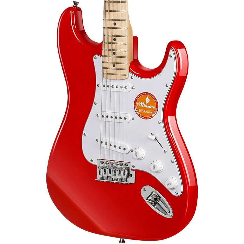 Electric Guitar MS-100 ST Style 6 String 22 Frets Poplar Wood Body Canadian Maple Fingerboard Professional Musical Instrument
Electric Guitar MS-100 ST Style 6 String 22 Frets Poplar Wood Body Canadian Maple Fingerboard Professional Musical Instrument