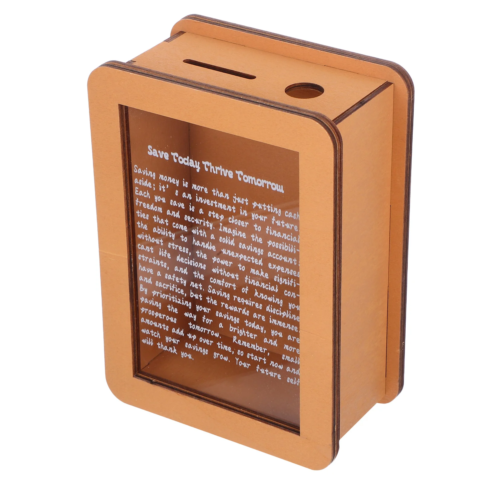 Transparent Wooden Savings Box Clear Acrylic Panel Coin Jar For Adults Home Office Decor Cash Container
Transparent Wooden Savings Box Clear Acrylic Panel Coin Jar For Adults Home Office Decor Cash Container