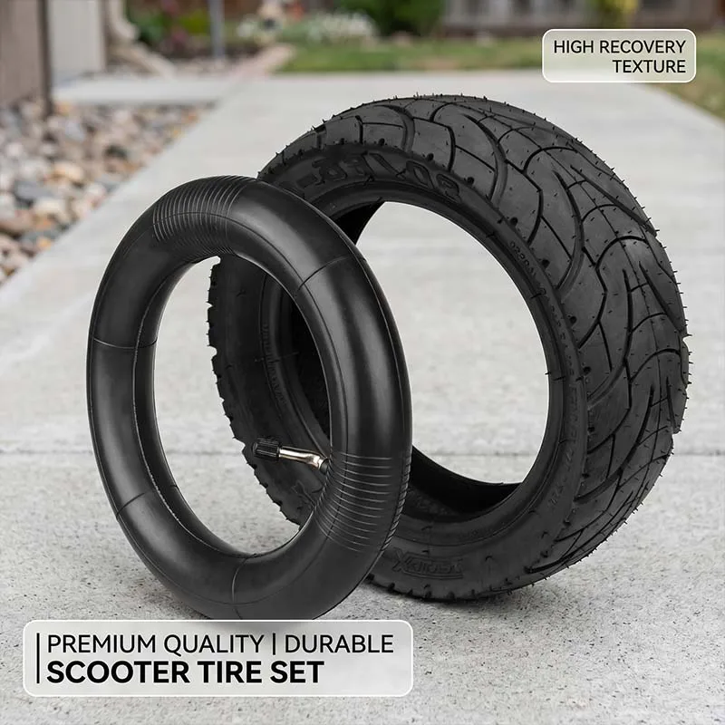 Heavy Duty 10 Inch Scooter Tire Set 80/65-6 with 10x2.125 Tube Puncture Resistant Dual-Layer Tyre for Kugoo M4 ProKukirin G2 Max
Heavy Duty 10 Inch Scooter Tire Set 80/65-6 with 10x2.125 Tube Puncture Resistant Dual-Layer Tyre for Kugoo M4 ProKukirin G2 Max